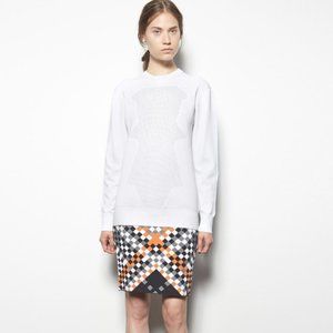Alexander Wang White Optical Mesh Top